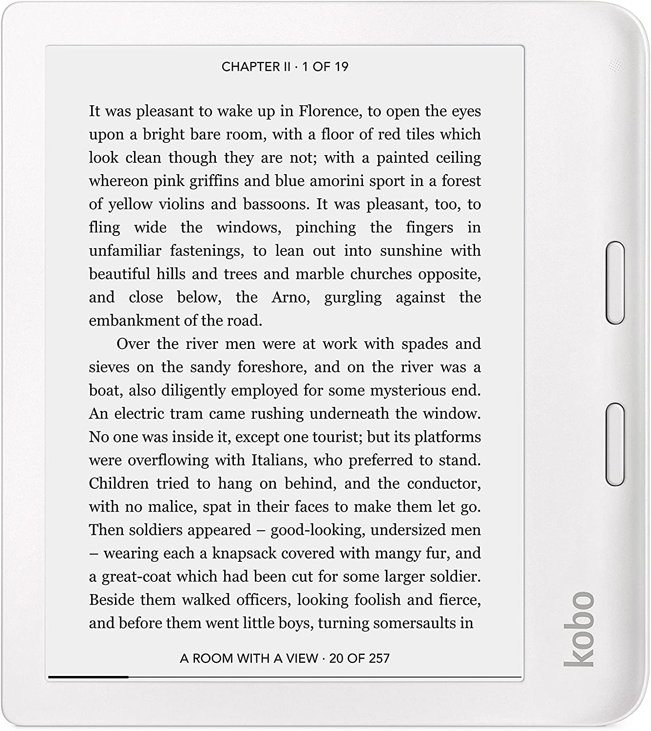 Kobo Libra 2 | eReader | 7” Glare Free Touchscreen | Waterproof | Adjustable Brightness and Color Temperature | Blue Light Reduction | eBooks | WiFi | 32GB of Storage | Carta E Ink Technology | White