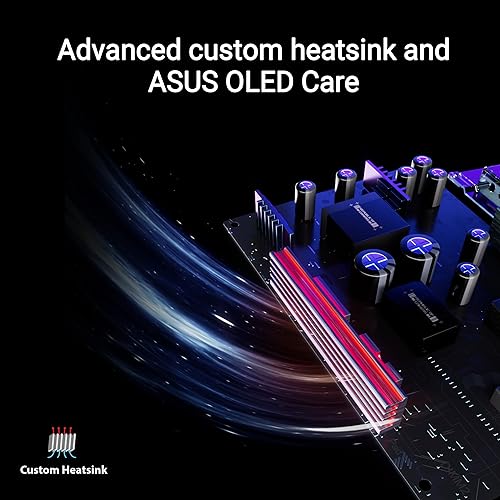 ASUS ROG Swift 39” Ultrawide 800R Curved OLED Gaming Monitor (PG39WCDM) - 21:9 (3440x1440), 240Hz, 0.03ms, G-SYNC Compatible, Custom Heatsink, Smart KVM, 90W USB-C, DisplayWidget, 3 yr Warranty