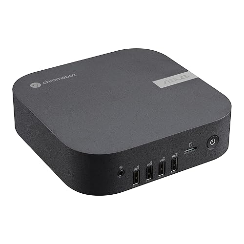 ASUS Chromebox 5a with Intel® Core™ i3-1315U Processor, 8GB DDR5 RAM, 128GB M.2 PCIe G4x4 NVMe SSD, Quad-Display, Wi-Fi 6E & Bluetooth, Gb LAN, USB-C, Chrome OS, VESA Mount Core i3 Fan|8GB RAM|128GB SSD