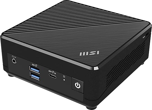 MSI Cubi N ADL Mini PC: Intel Celeron N100, Wi-Fi, Thunderbolt Type C, Black, Non-OS/Barebone: ADL-020BUS Cubi N Celeron N100