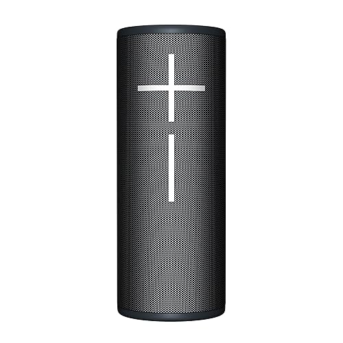 Ultimate Ears MEGABOOM 4 Portable Waterproof Bluetooth Speaker with Powerful 360-Degree Sound and Thundering Bass, Floating Speaker with 20-Hour Battery and 147ft (45m) Range - Black