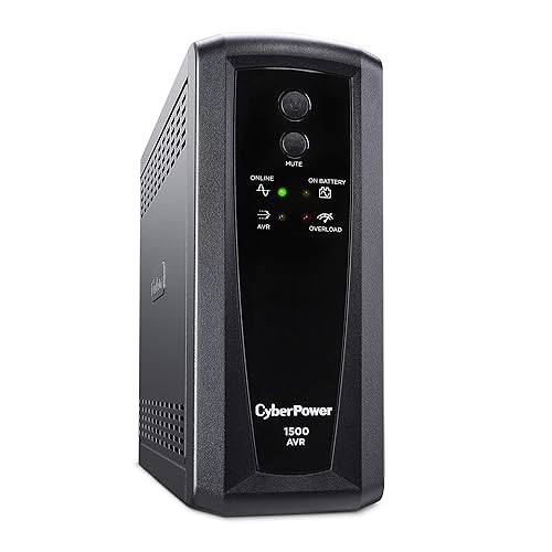 CyberPower CP1500AVRT AVR UPS System, 1500VA/900W, 10 Outlets, Mini-Tower