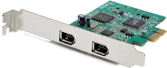 StarTech.com 2 Port PCI Express FireWire Card - 1394a Firewire - TI TSB82AA2 Chipset - Windows &amp; Mac Compatible (PEX1394A2V2)