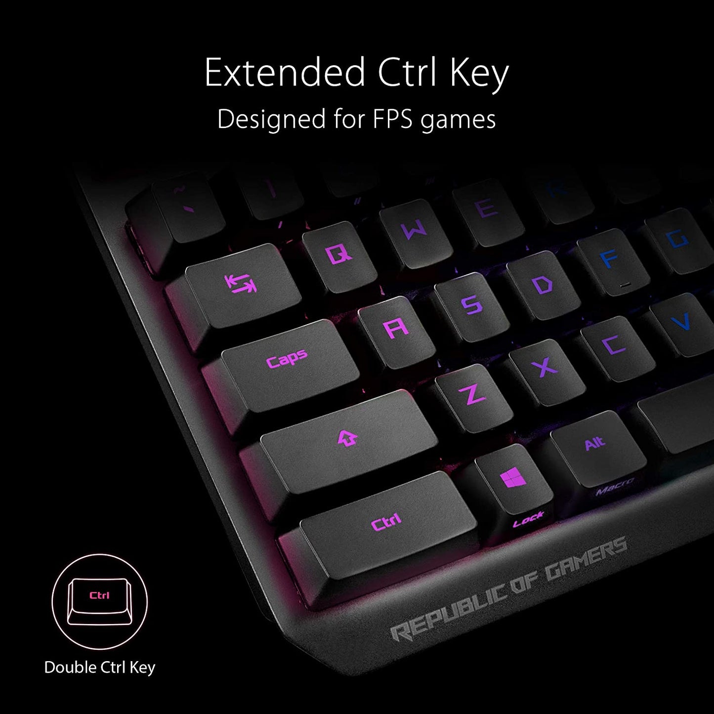ASUS ROG Strix Scope RX Gaming Keyboard | ROG RX Optical Mechanical Blue Switches, Programmable Macro, Aura Sync RGB Lighting, USB 2.0 Passthrough, IP57 Waterproof &amp; Dust Resistance, Alloy Top Plate ROG Blue Optical Switches