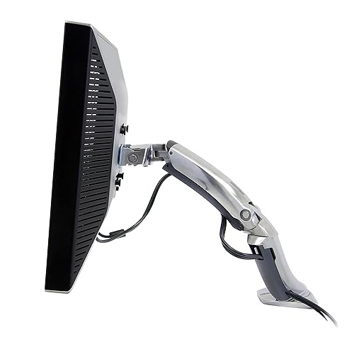 Ergotron – MX Single Monitor Arm, VESA Desk Mount – for Monitors Up to 30 Inches, 14 to 30 lbs – Polished Aluminum