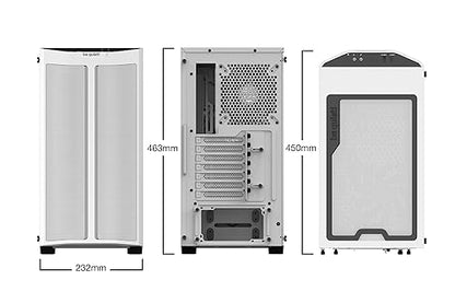 be quiet! Pure Base 500DX ATX Midi Tower PC case | ARGB | 3 Pre-Installed Pure Wings 2 Fans | Tempered Glass Window | White | BGW38 BGW38 Case