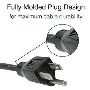 C2g/ cables to go C2G Power Cord, Replacement Power Cable, 3 Pin Connector, Universal Power Cord, 16 AWG, Black, 4 Feet (1.21 Meters), Cables to Go 29926 Black 4 Feet C13 to 5-15 Cord