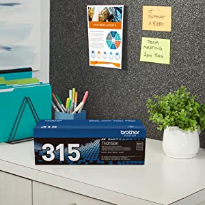 Brother TN-315BK DCP-9050 9055 9270 HL-4140 4150 4570 MFC-9460 9465 9560 9970 Toner Cartridge (Black) in Retail Packaging Black Toner Single Toner