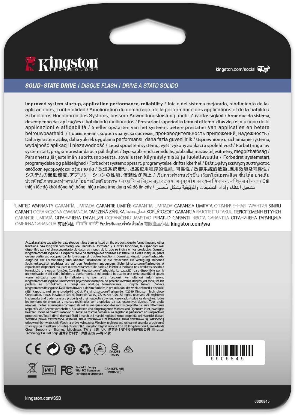 Kingston Digital 1920GB DC450R Entry LVL ENT/SVR 2.5IN 1.92TB