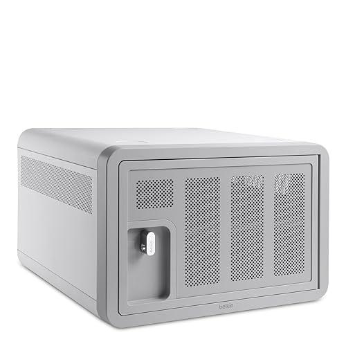 Belkin B2B117 Secure and Charge Station with Surge-Protected Power Source for All iPad Generations (Including iPad Pro), Samsung Galaxy, Chromebook, e-Readers, and Laptops Up to 13-Inch, Designed for School, Classroom and Home Use