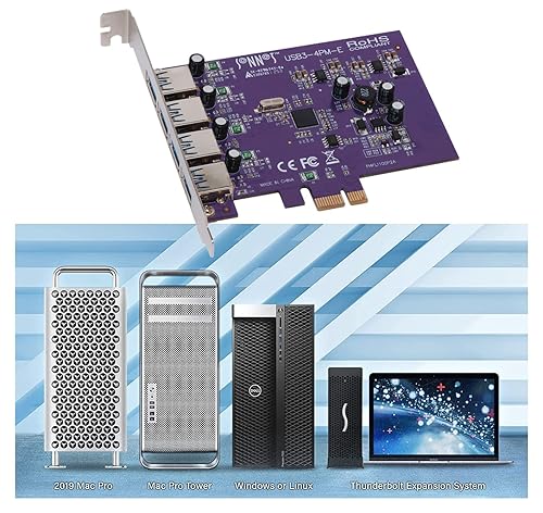 Sonnet Allegro USB 3.0 PCIe 4-Port Card (Windows and Mac Compatible)
