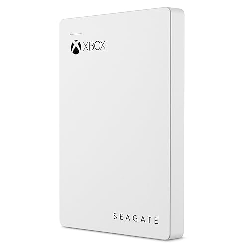 Seagate Game Drive For Xbox 2TB External Hard Drive Portable HDD, USB 3.0 – White, Designed For Xbox One, 1 Month Xbox Game Pass Membership, 1 year Rescue Service (STEA2000417) 2TB Game Pass Edition