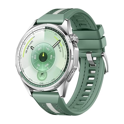 HUAWEI Watch GT 6 Smart Watch, 1.47'' Display, up to 21 Days Battery Life, GPS Smart Watches with 100+ Sports Mode, iOS & Android Compatible, Emotional Wellbeing, Health Monitoring, 46mm, Green Green GT6 46mm