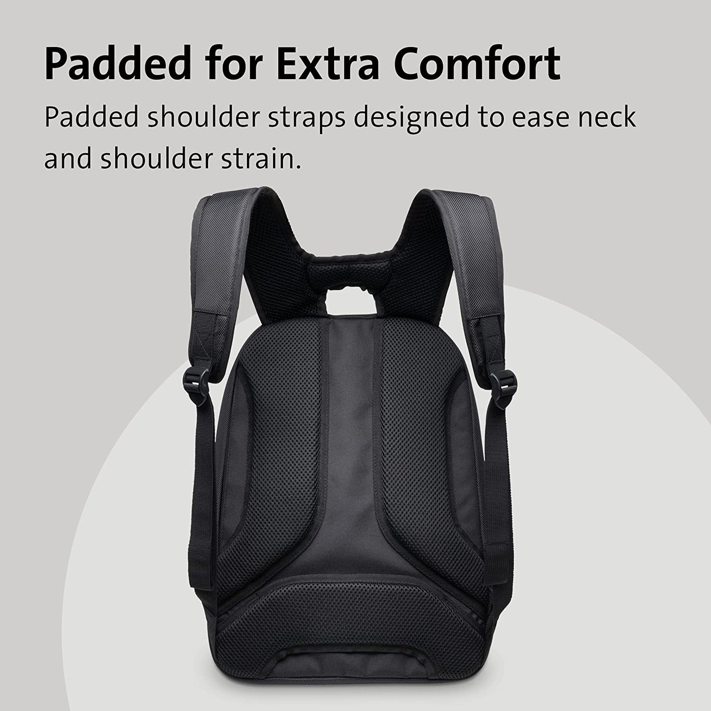 Kensington Triple Trek Slim Backpack for MacBooks, Chromebooks, Tablets &amp; Ultrabooks up to 13-Inch-14-Inch (K62591AM), Black