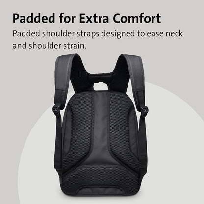 Kensington Triple Trek Slim Backpack for MacBooks, Chromebooks, Tablets &amp; Ultrabooks up to 13-Inch-14-Inch (K62591AM), Black