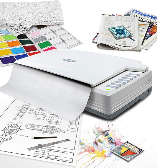 Plustek OpticPro A320E - A3 CCD Flatbed Scanner, 12" x 17" scan Area with 800dpi scan Resolution. ICA &amp; Twain Compliant.