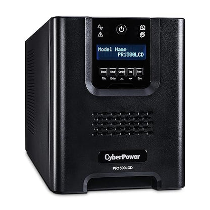 CyberPower PR1500LCDN Smart App Sinewave UPS System, 1500VA/1500W, 8 Outlets, AVR, Mini-Tower with Network Card 1500VA Net UPS System