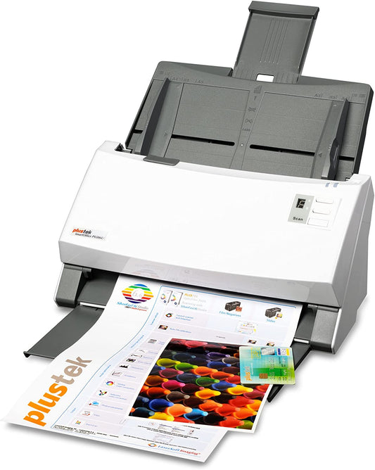 Plustek SmartOffice PS506U Departmental Document Scanner, 50ppm/100ilm Speed, 100 Page ADF, Instant On