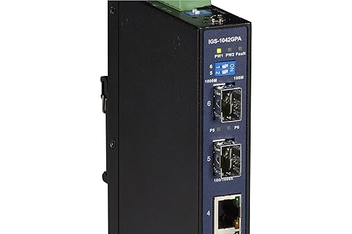 Black Box LGH1006A Network Services Compact Industrial GB Ethernet Switch