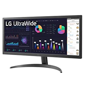 LG UltraWide FHD 26-Inch Computer Monitor 26WQ500-B, IPS with HDR 10 Compatibility and AMD FreeSync, Black 26-inch 75 Hz