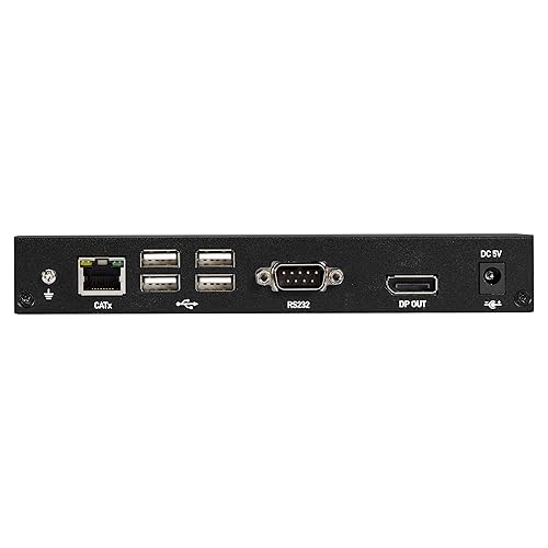 Black Box Network - KVXLCDP-100 - Black Box KVX KVM Extender - 1 Computer(s) - 1 Local User(s) - 328.08 ft Range - 4K - 3840 x 2160 Maximum Video Resolution - 2 x Network (RJ-45) - 5 - DisplayPort - 5