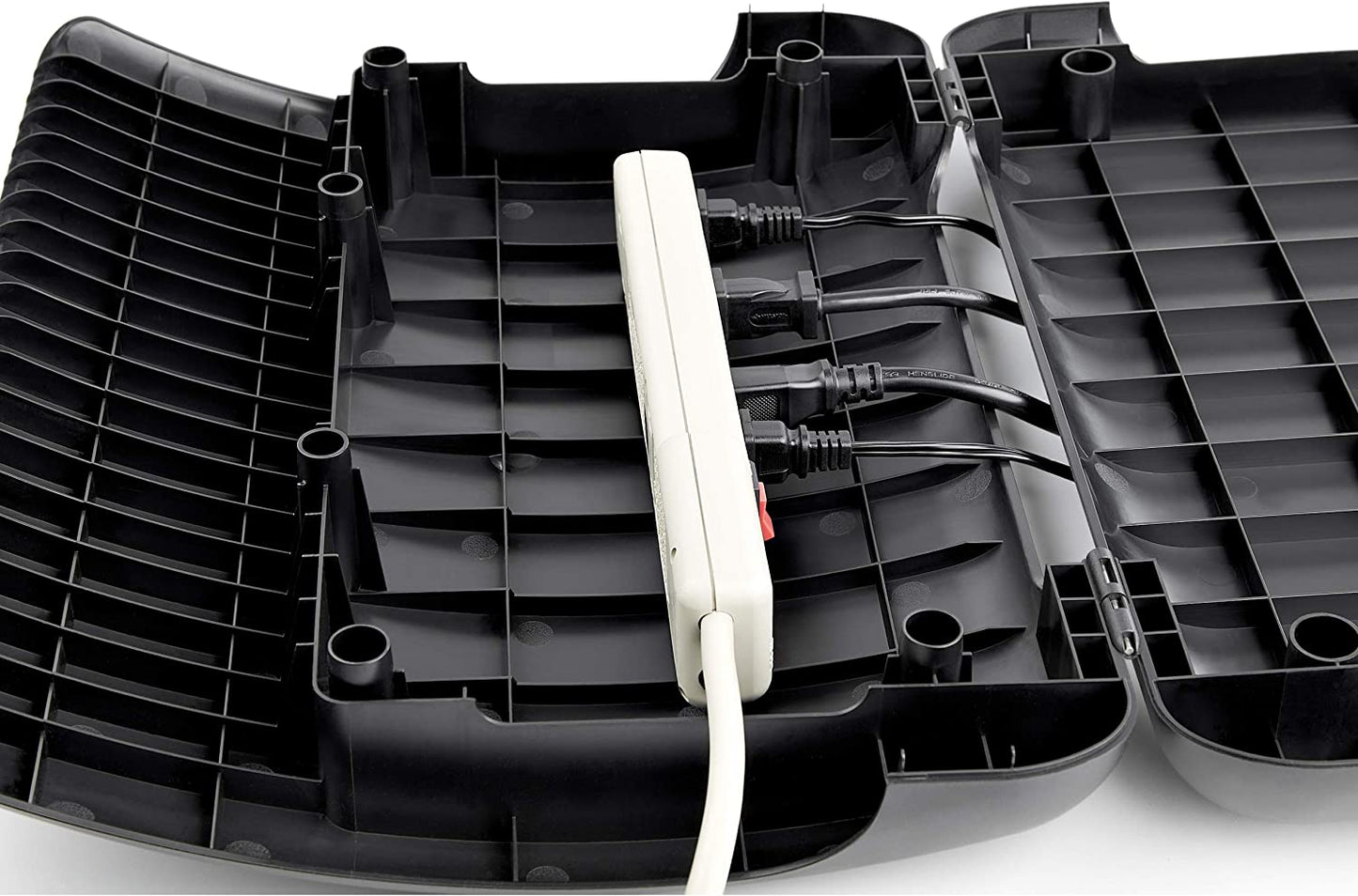 StarTech.com Ergonomic Foot Rest - Rocking Footrest w/Cable Management/Storage - Under Desk Foot Support Stand - Comfortable Black Foot Rest for Office/Computer Workstation - Non Slip Rocker (FTRST2)