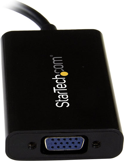 StarTech.com Mini DisplayPort to VGA Adapter with Audio - Mini DP to VGA Converter - 1920x1200 (MDP2VGAA)