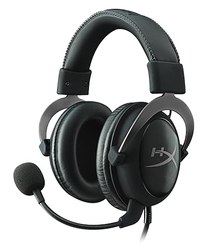 HyperX Cloud II Gaming Headset - 7.1 Surround Sound - Memory Foam Ear Pads - Durable Aluminum Frame - Works with PC, PS4, PS4 PRO, Xbox One, Xbox One S - Gun Metal (KHX-HSCP-GM) Gun Metal Wired