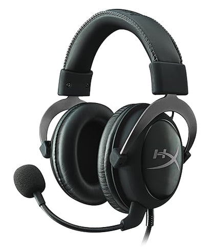 HyperX Cloud II Gaming Headset - 7.1 Surround Sound - Memory Foam Ear Pads - Durable Aluminum Frame - Works with PC, PS4, PS4 PRO, Xbox One, Xbox One S - Gun Metal (KHX-HSCP-GM) Gun Metal Wired