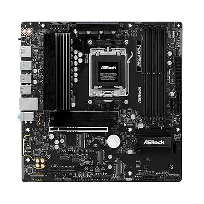 ASRock AMD B850M Pro A Socket AM5 Ryzen DDR5 8000 MHz 256GB Micro ATX Motherboard M.2 SATA3 6.0 Gb/s PCIe 5.0 B850