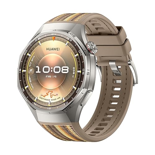 HUAWEI Watch GT 6 Pro Smart Watch, 1.47'' Display, up to 21 Days Battery Life, GPS Smart Watches with 100+ Sports Mode, Cycling, iOS & Android Compatible, Health Monitoring, 46mm, Brown Brown GT6 Pro 46mm