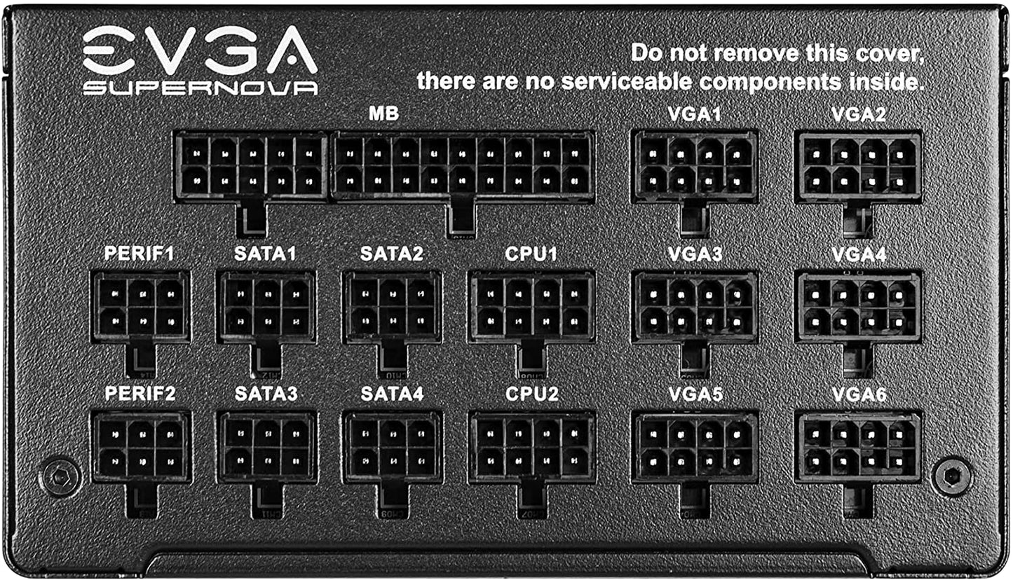 EVGA Supernova 1300 GT, 80 Plus Gold 1300W, Fully Modular, Eco Mode with FDB Fan, 10 Year Warranty, Includes Power ON Self Tester, Compact 180mm Size, Power Supply 220-GT-1300-X1