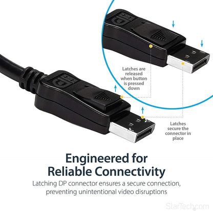 StarTech.com DisplayPort to DVI Adapter - DisplayPort to DVI-D Adapter/Video Converter - 1080p - DP 1.2 to DVI Monitor/Display Cable Adapter Dongle - DP to DVI Adapter - Latching DP Connector (DP2DVI)