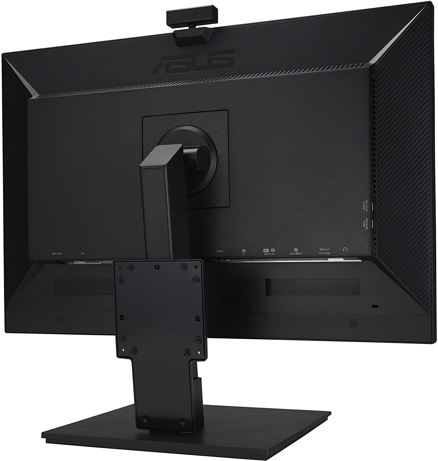 ASUS 27” 1440P Video Conference Monitor (BE27ACSBK) - QHD (2560 x 1440), IPS, Built-in 2MP Webcam, Mic Array, Speakers, Eye Care, Wall Mountable, AI Noise-canceling, USB-C, HDMI, Zoom Certified 27" IPS QHD w/Webcam, Zoom Certified