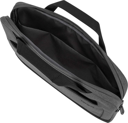 Targus Cypress Slimcase with EcoSmart Designed for Business Traveler and School fit up to 15.6-Inch Laptop/Notebook, Light Gray (TBS92602GL) Gray Sleeve