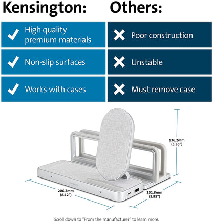 Kensington StudioCaddy with Qi Wireless Charging for Apple Devices (K59090WW)