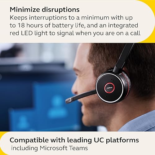 Jabra Evolve 75 SE - MS Stereo Wireless Headset/Music Headphones
