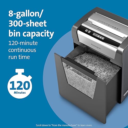 Kensington OfficeAssist Shredder M150-HS Anti-Jam Micro Cut (K52077AM) P5 Micro Cut