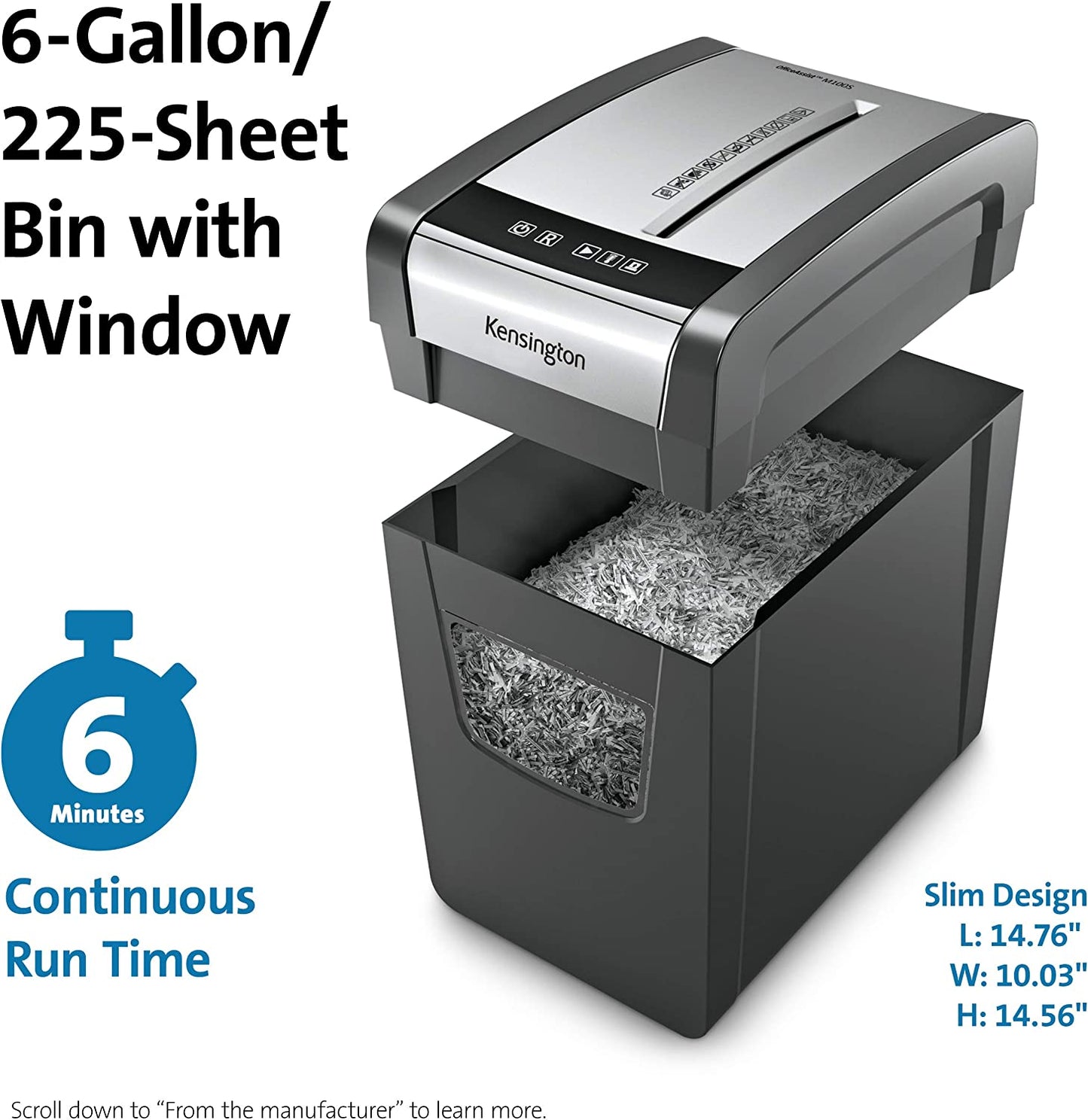 Kensington Shredder - M100S Crosscut Shredder (K52076AM)