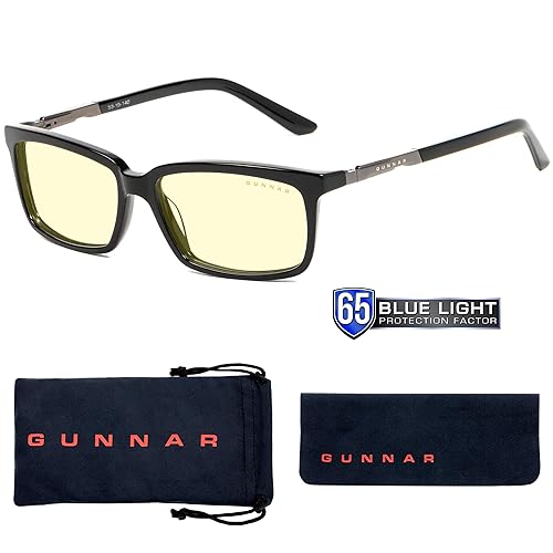 GUNNAR Optiks Haus Computer Readers 1.0 Magnification, Block Blue Light, Anti-Glare