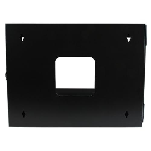 StarTech.com 4-Post 6U Hinged Wall-Mount Network Rack, 19 Open Frame Server Rack with 19.8in Mounting Depth, Wall Mount Swing Out Data Rack for IT / AV / Computer Equipment, TAA (RK619WALLOH)