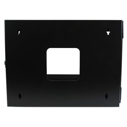 StarTech.com 4-Post 6U Hinged Wall-Mount Network Rack, 19 Open Frame Server Rack with 19.8in Mounting Depth, Wall Mount Swing Out Data Rack for IT / AV / Computer Equipment, TAA (RK619WALLOH)