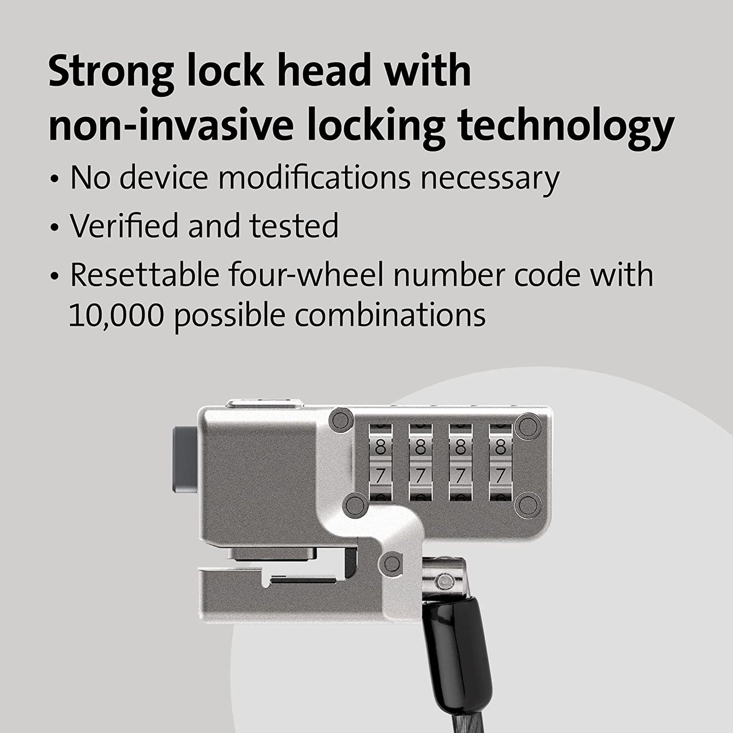 Kensington Combination Lock for Surface Pro and Surface Go, Compatible with Surface Pro 8 &amp; Surface Go 3 (K68131WW)