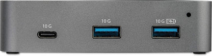 StarTech.com 3 Port USB C 3.1 Gen 2 Hub with Ethernet Adapter - 10Gbps USB Type C to 2X USB-A &amp; 1x USB-C Ports - USB Hub w/BC 1.2 Phone Fast Charging - Superspeed 10Gbps USB C Hub (HB31C2A1CGS) 3 Port |2x USB-A &amp; 1x USB-C