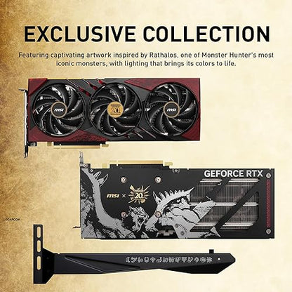 MSI Gaming RTX 4060 Ti 8G x GC30 Monster Hunter Edition Graphics Card + GC30 Controller Bundle (NVIDIA RTX 4060 Ti, 128-Bit, Boost Clock: 2535 MHz, 8GB GDRR6 18 Gbps, HDMI/DP)