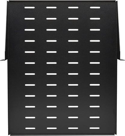 Tripp Lite 2U Center-Mounted Server Rack Enclosure Shelf, Vented Airflow Design, Mount Hardware Included, 21.5 inch Depth, 100 lbs / 45 kg Capacity, 5-Year Warranty (SRSHELF2PCENTER) 21.5" 2U Center-Mounted