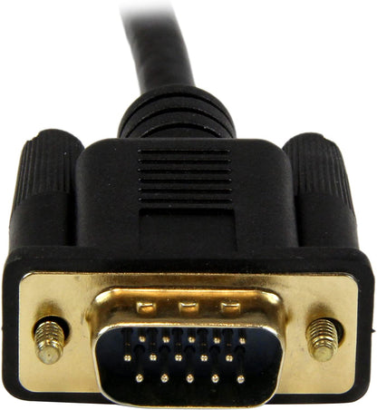 StarTech.com HDMI to VGA Cable - 10 ft / 3m - 1080p - 1920 x 1200 - Active HDMI Cable - Monitor Cable - Computer Cable (HD2VGAMM10) HDMI to VGA Cable - 10ft / 3m Cable