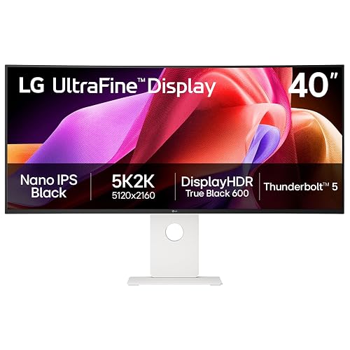 LG 40U990A-W Ultrafine™ 40" 5K2K (5120x2160) 120Hz 5ms IPS Curved Monitor
