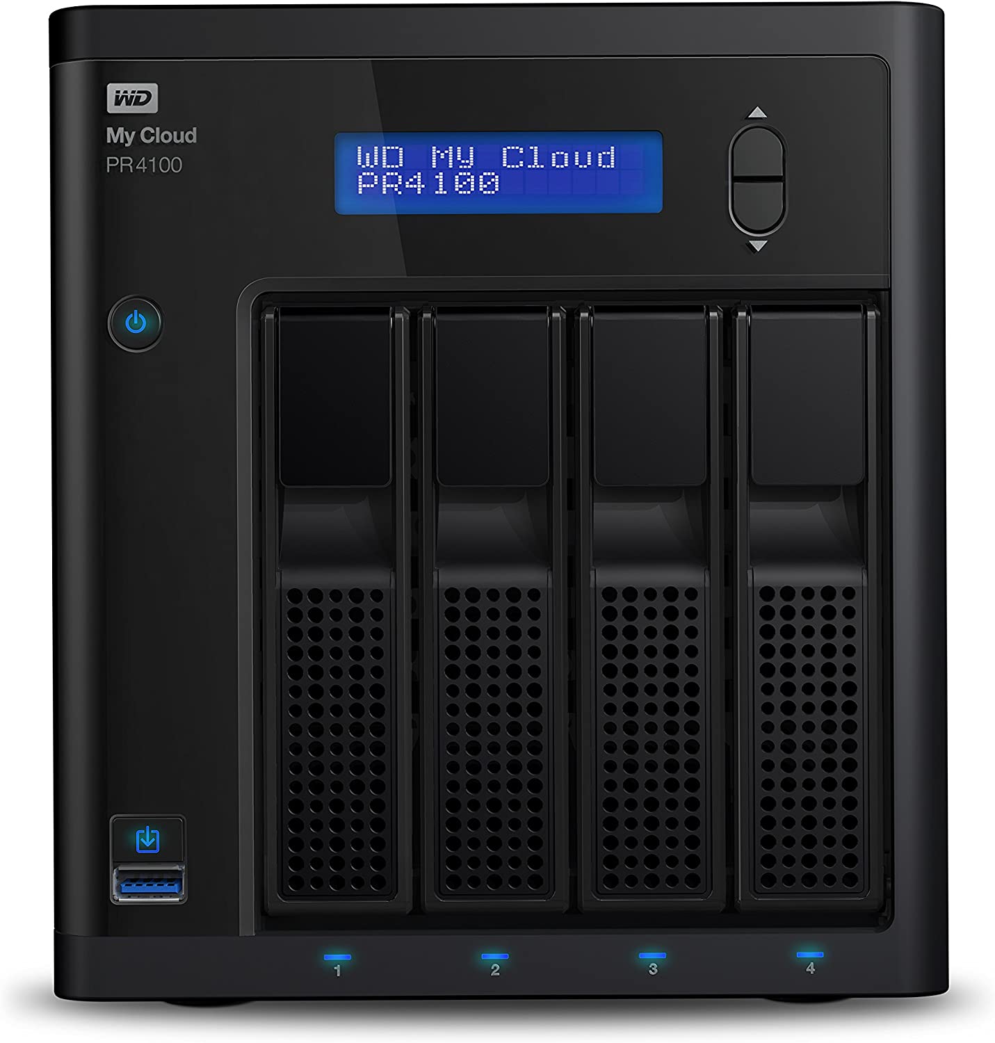Western digital WD 56TB My Cloud Pro Series PR4100 Network Attached Storage - NAS - WDBNFA0560KBK-NESN 56TB Storage