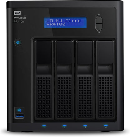 Western digital WD 56TB My Cloud Pro Series PR4100 Network Attached Storage - NAS - WDBNFA0560KBK-NESN 56TB Storage